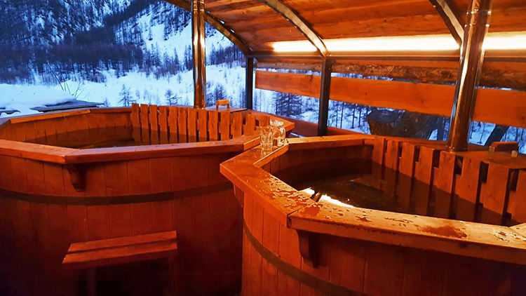 Sauna e Hot tubs scandinavi Valle Maira